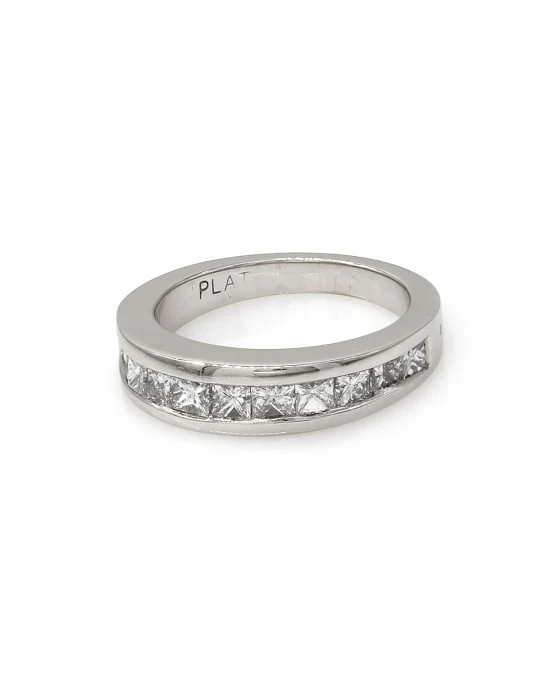 Princess Diamond Band in Platinum - Image 3