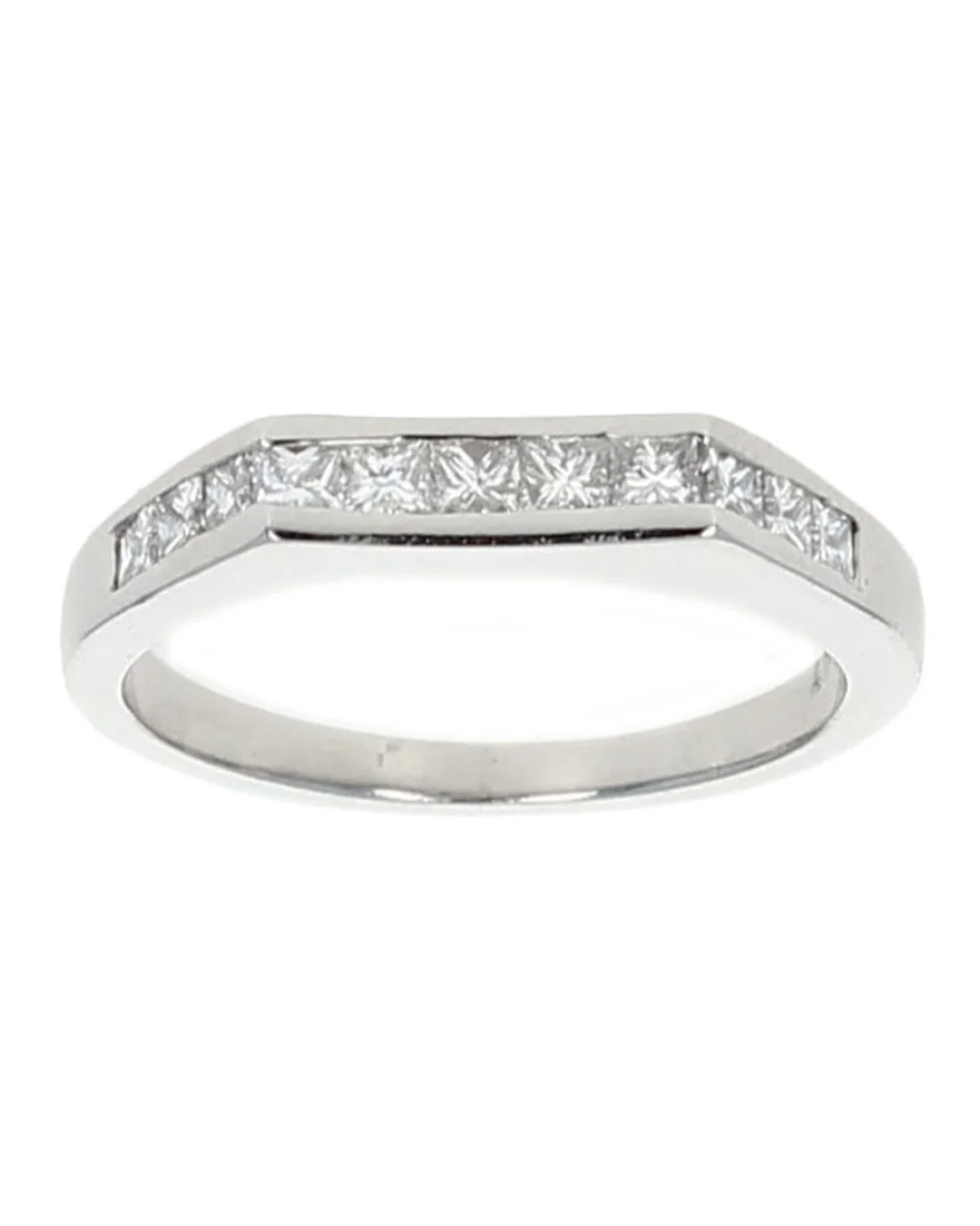 Princess Diamond Guard Band Ring - Image 2