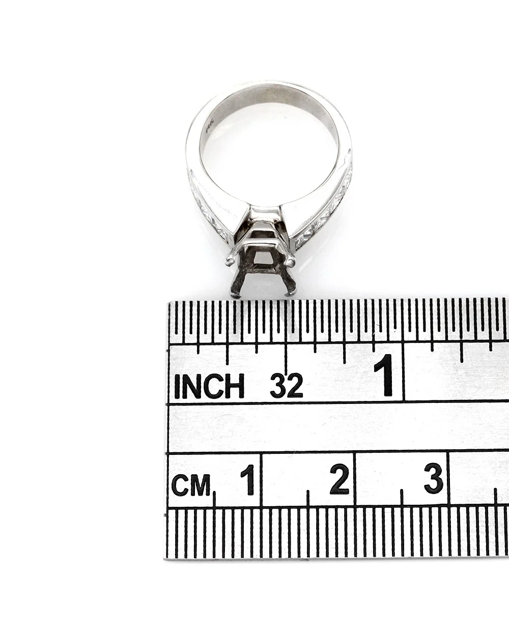 Princess Diamond Ring Mounting in Gold - Image 2