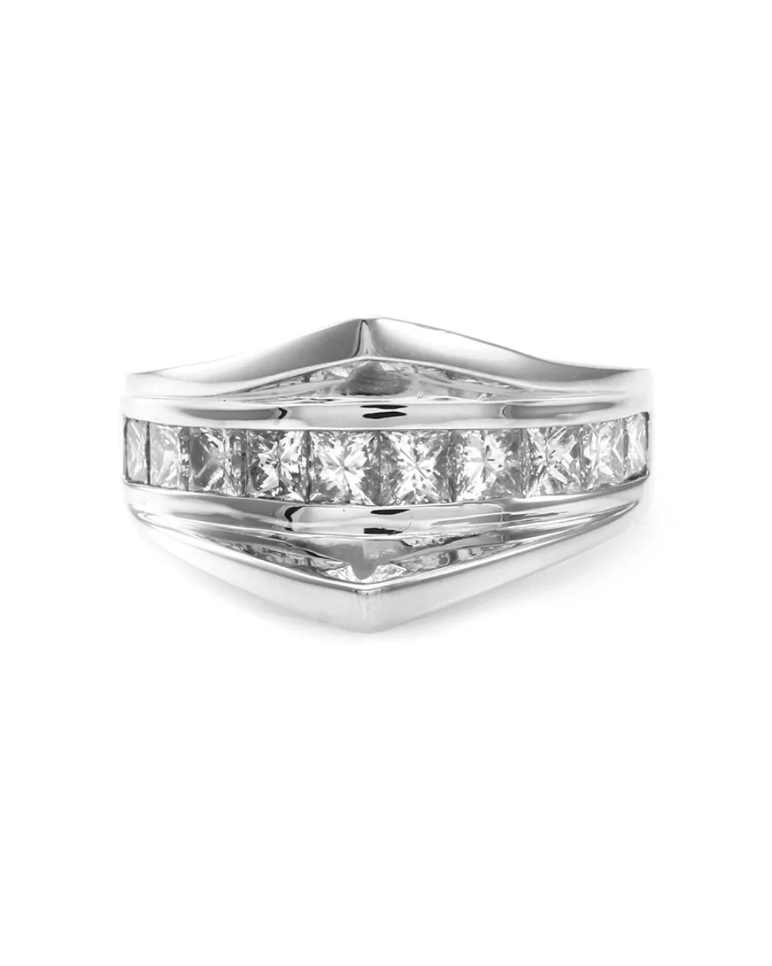 Princess Diamond Ring Mounting in Gold - Image 2