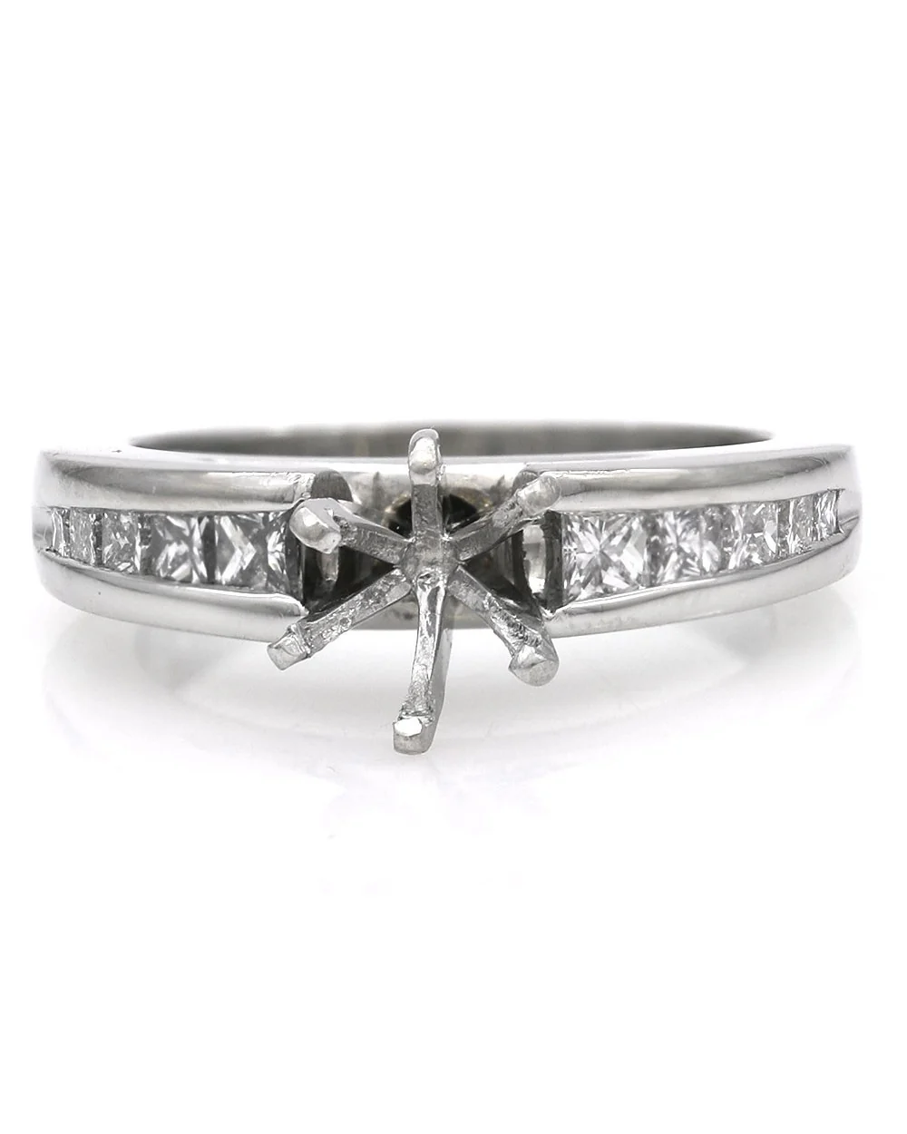 Princess Diamond Semi Mount Ring - Image 2