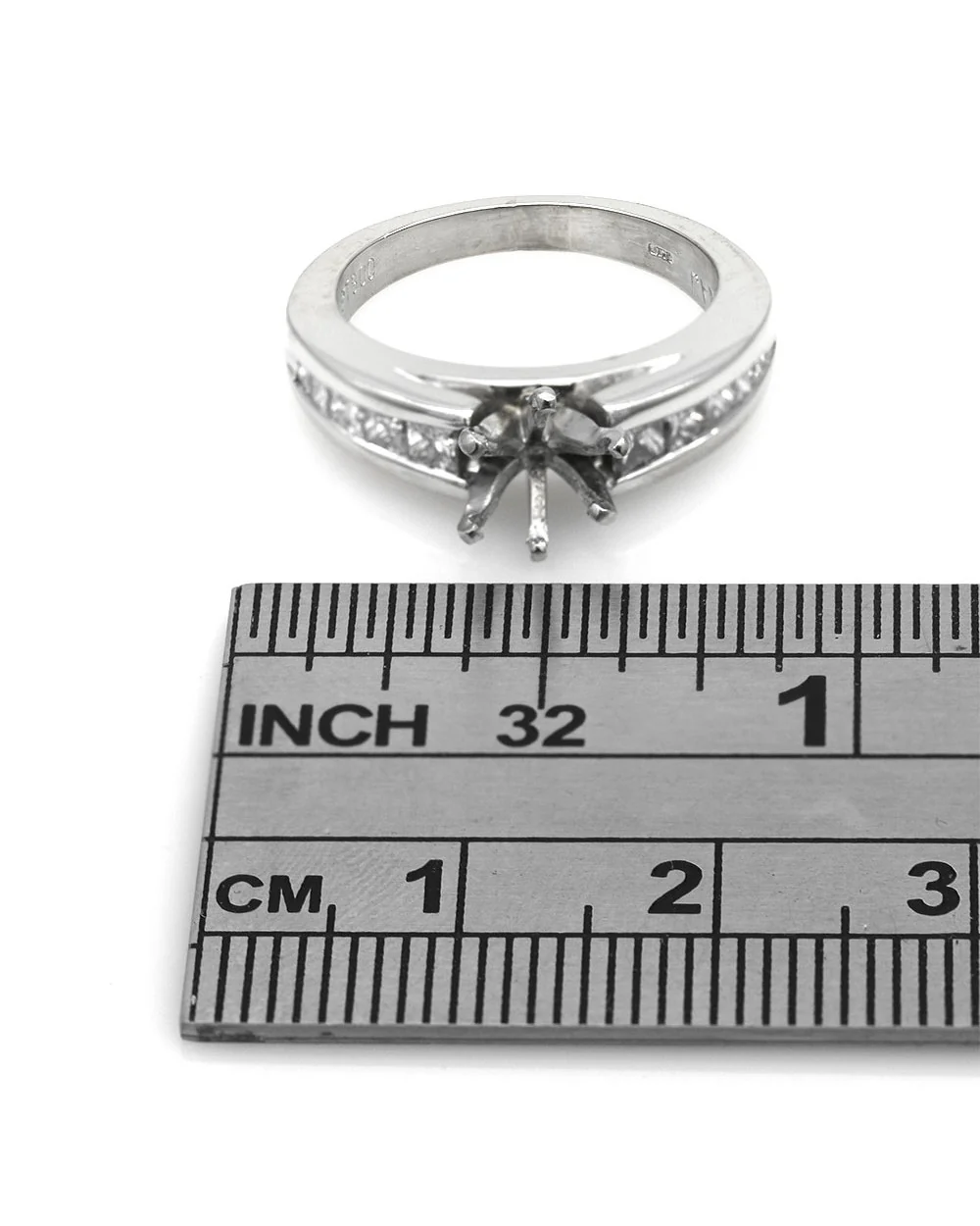 Princess Diamond Semi Mount Ring - Image 3
