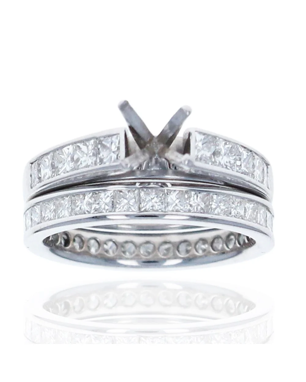 Princess Diamond Semi Mount Ring - Image 2