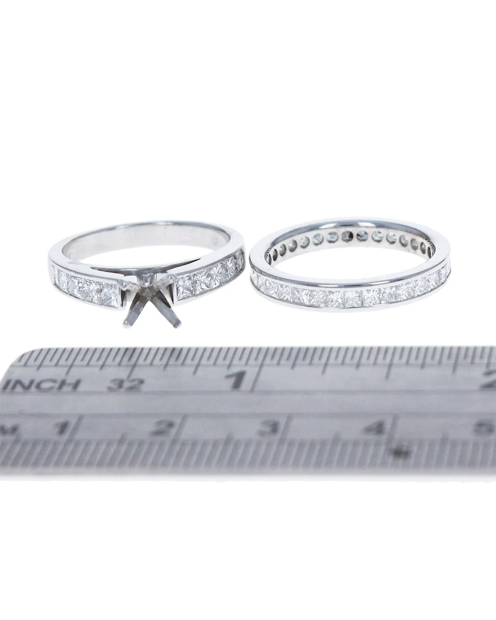 Princess Diamond Semi Mount Ring - Image 3