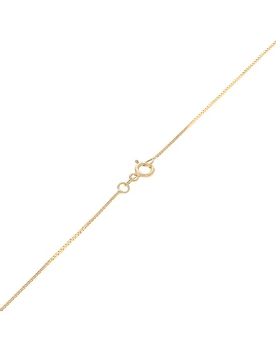 Pyrope Garnet and Diamond Halo Drop Necklace in White and Yellow Gold - Image 2