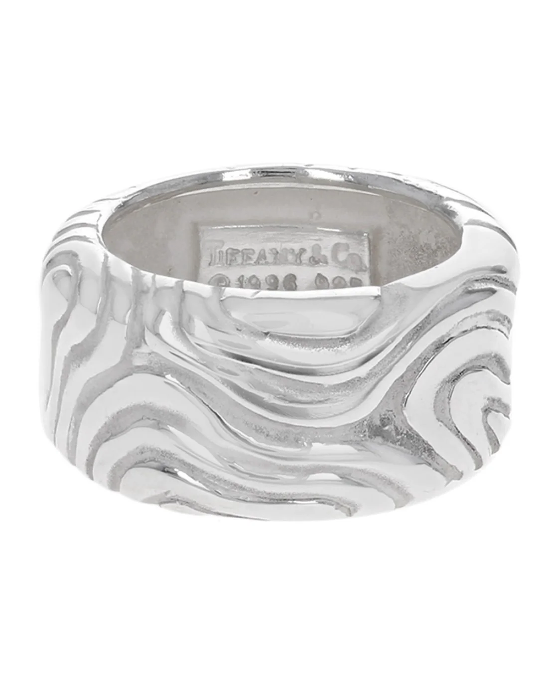 Rare Woodgrain Band in Silver - Image 2