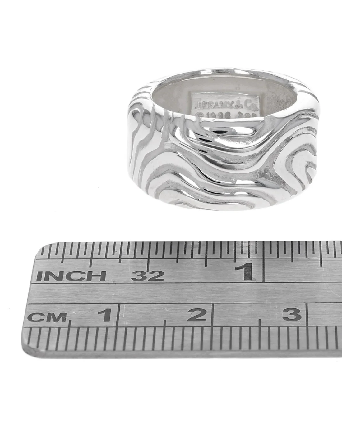 Rare Woodgrain Band in Silver - Image 3