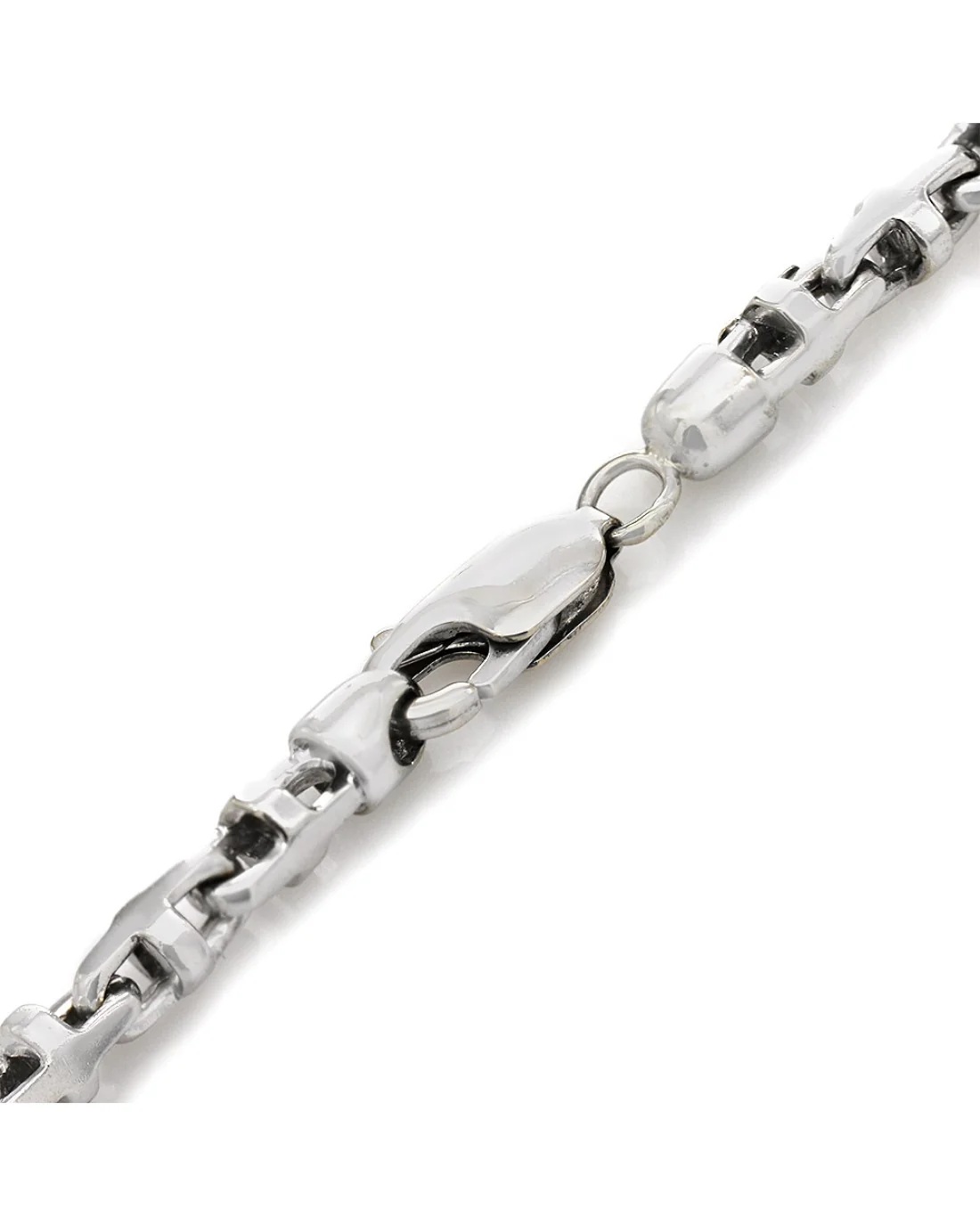 Rectangular Link Mariner Chain Necklace - Image 2