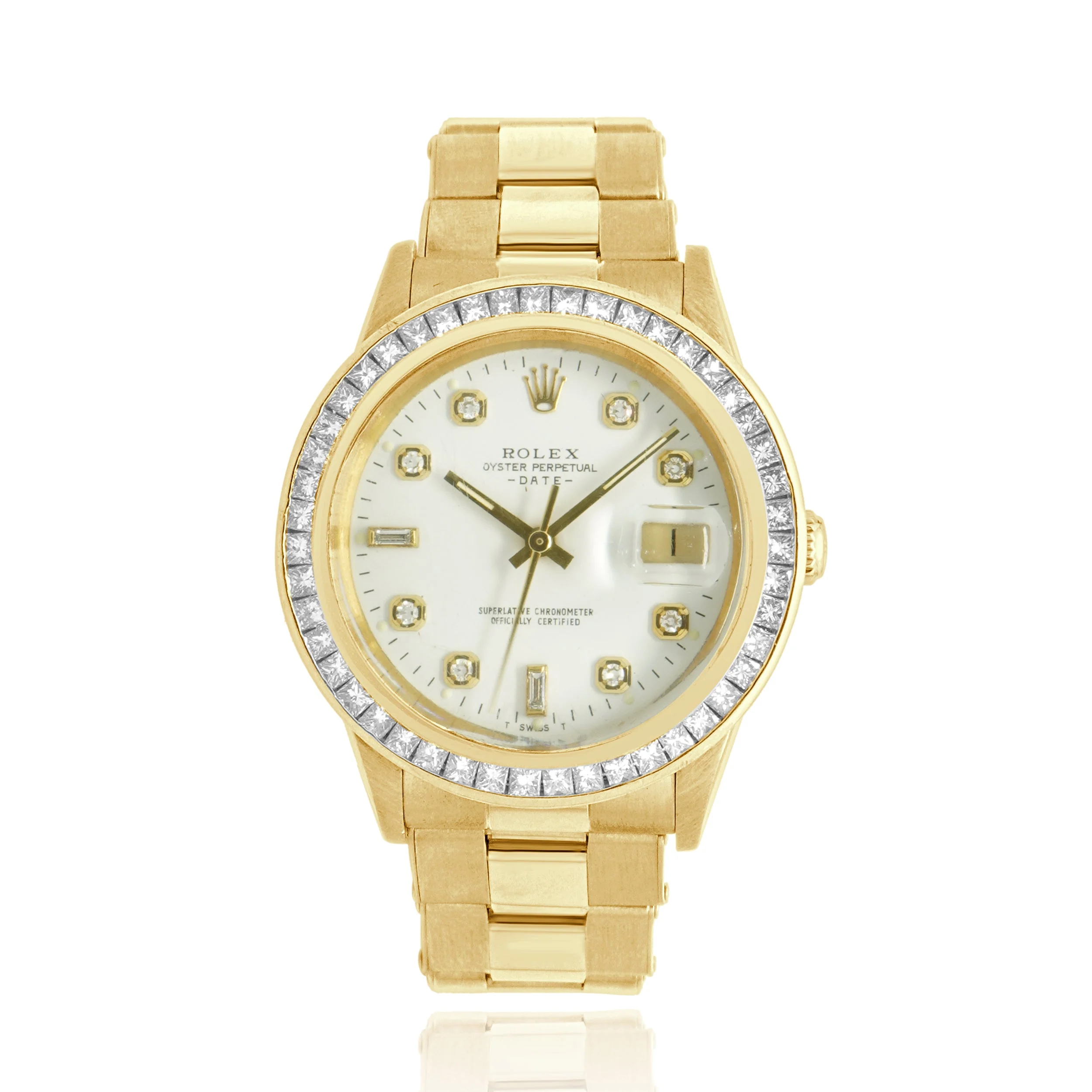 Rolex 18 Karat Yellow Gold Date 34mm