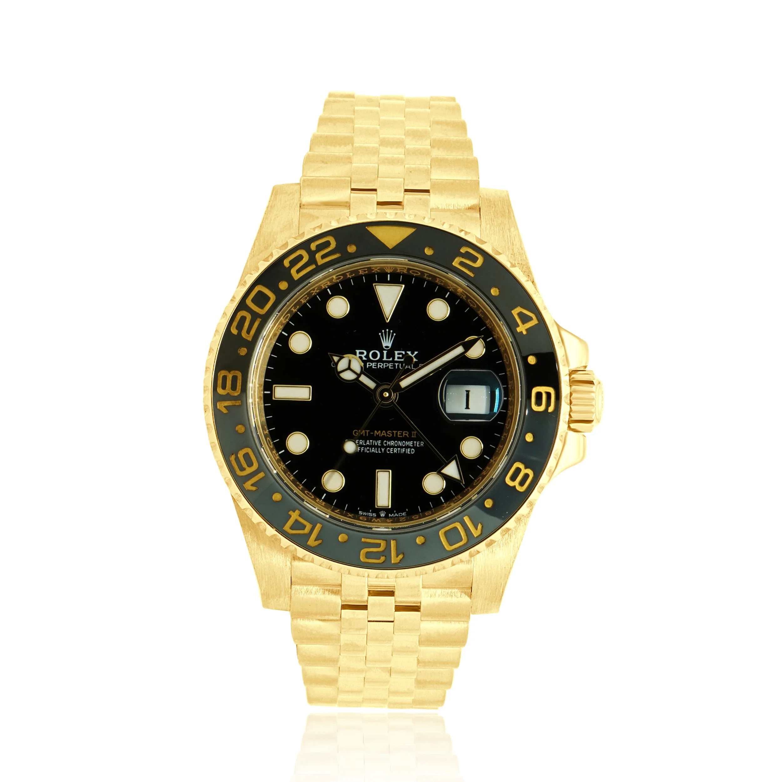 Rolex 18 Karat Yellow Gold GMT-Master II "Zombie" 40mm