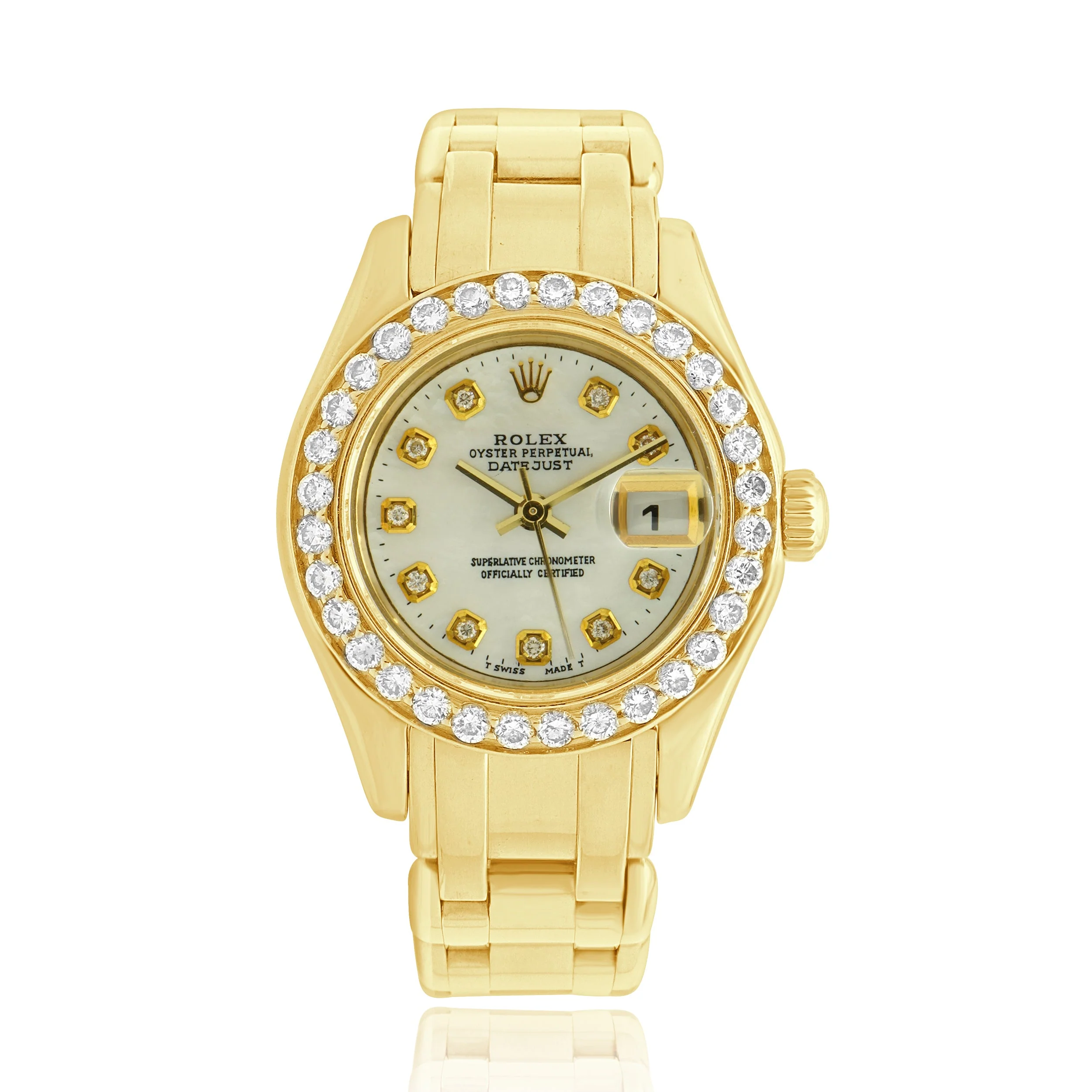 Rolex 18K Yellow Gold Datejust Pearlmaster 29mm