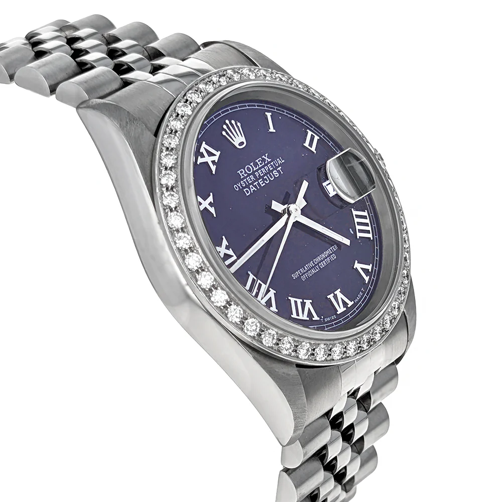 Rolex Datejust 36 Stainless Steel White Gold Diamonds 16220 - Image 2