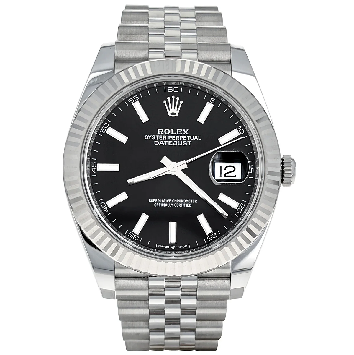 Rolex Datejust 41 Stainless Steel White Gold 2025 126334