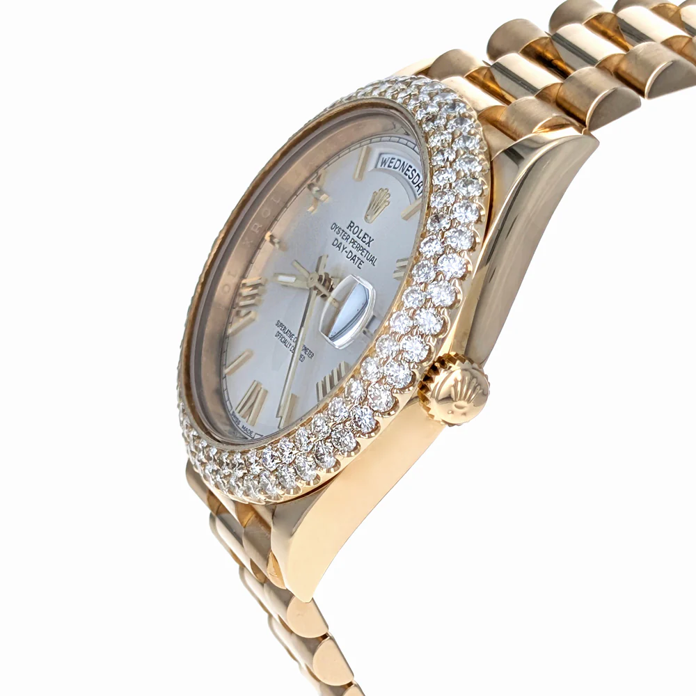 Rolex Day-Date 40 Yellow Gold President Diamonds 228238 - Image 3