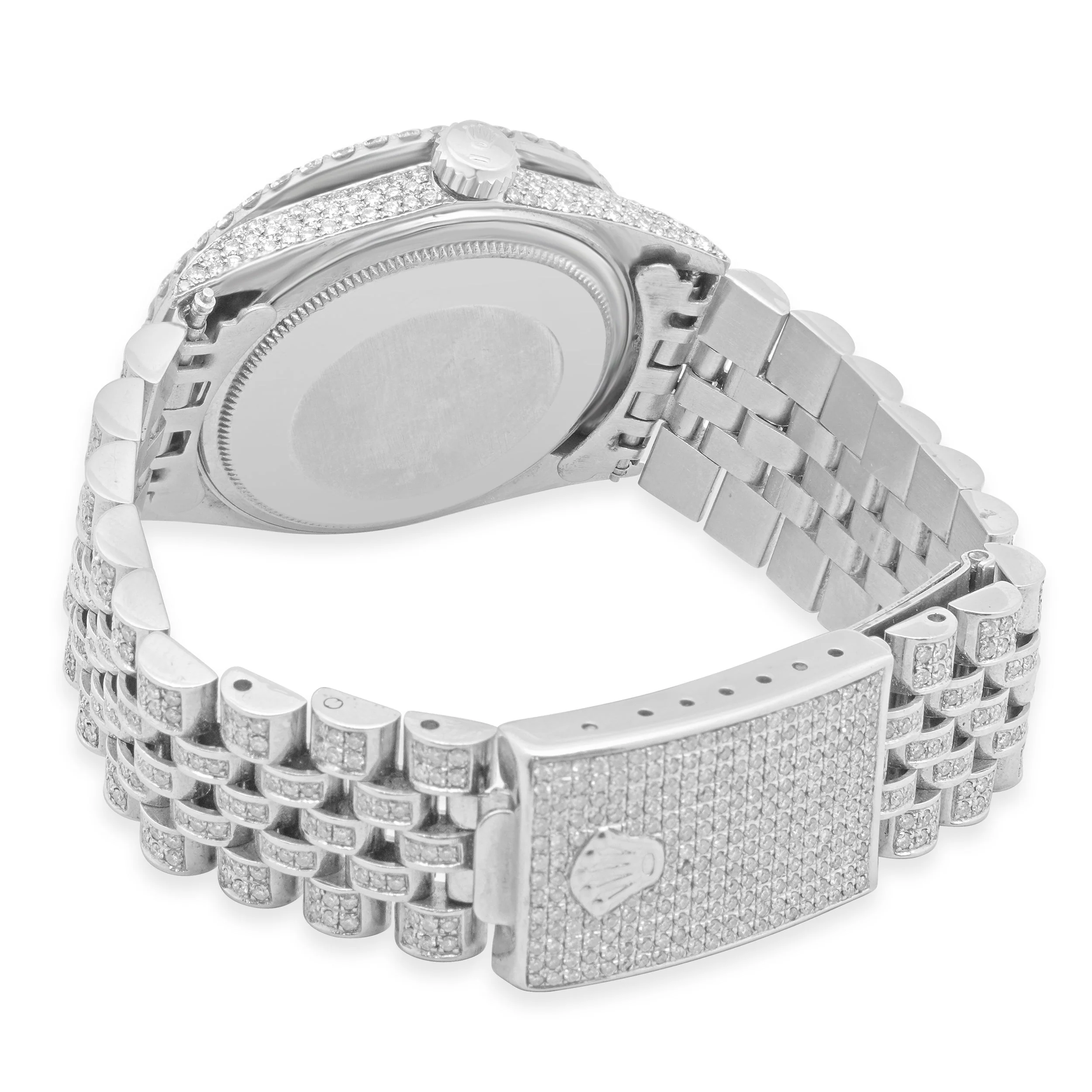 Rolex Stainless Steel Custom Iced Out Datejust 36mm - Image 3