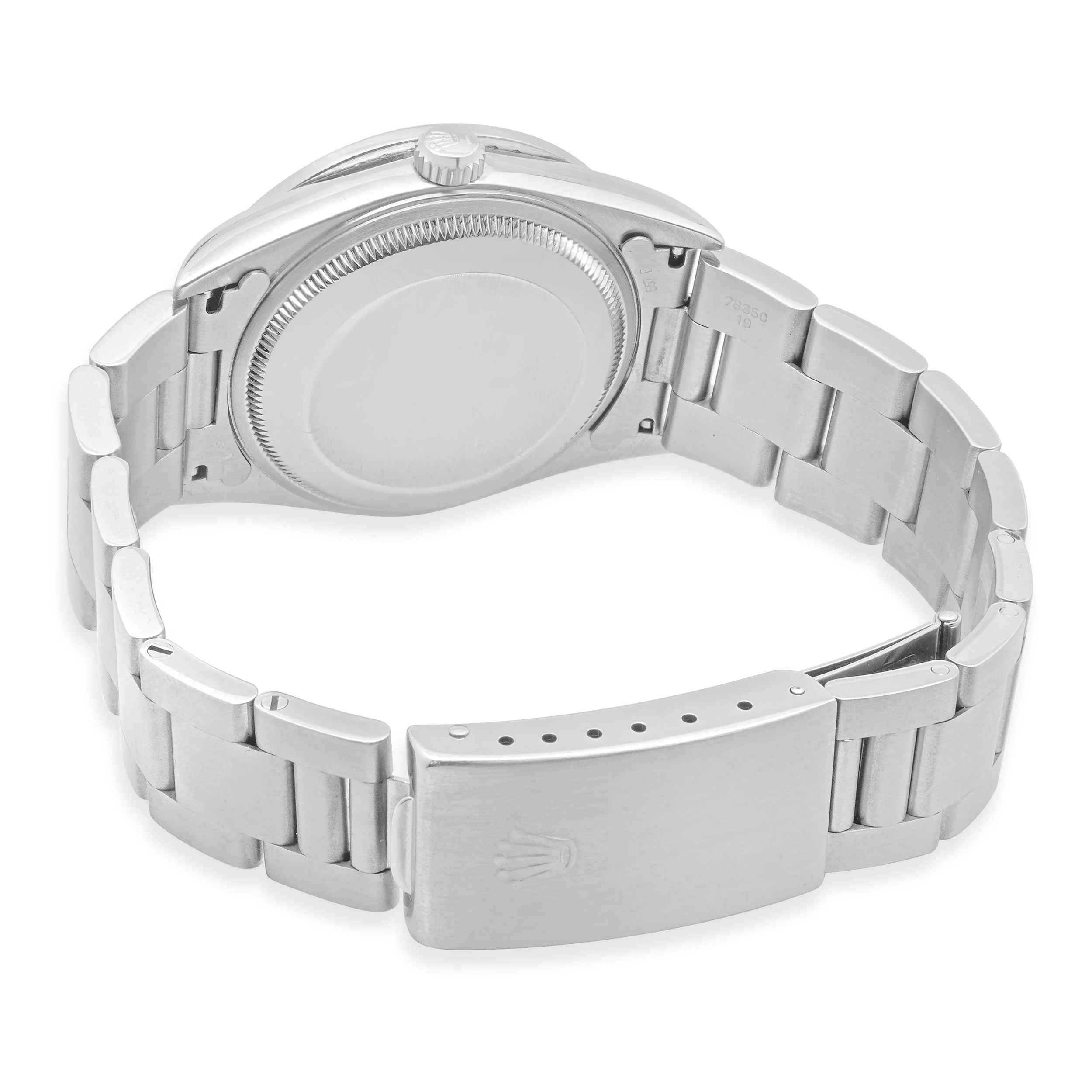 Rolex Stainless Steel Date 34mm Custom Diamond Dial - Image 3