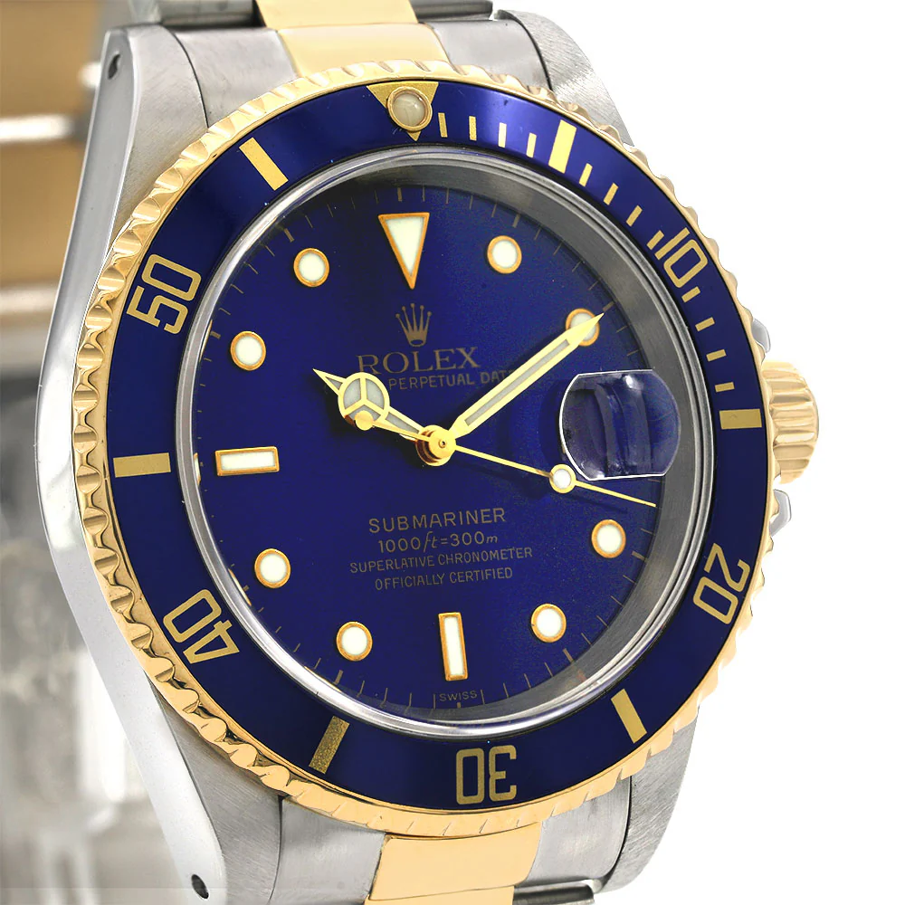 Rolex Submariner Date 40mm Stainless Steel Yellow Gold 16613 - Image 2
