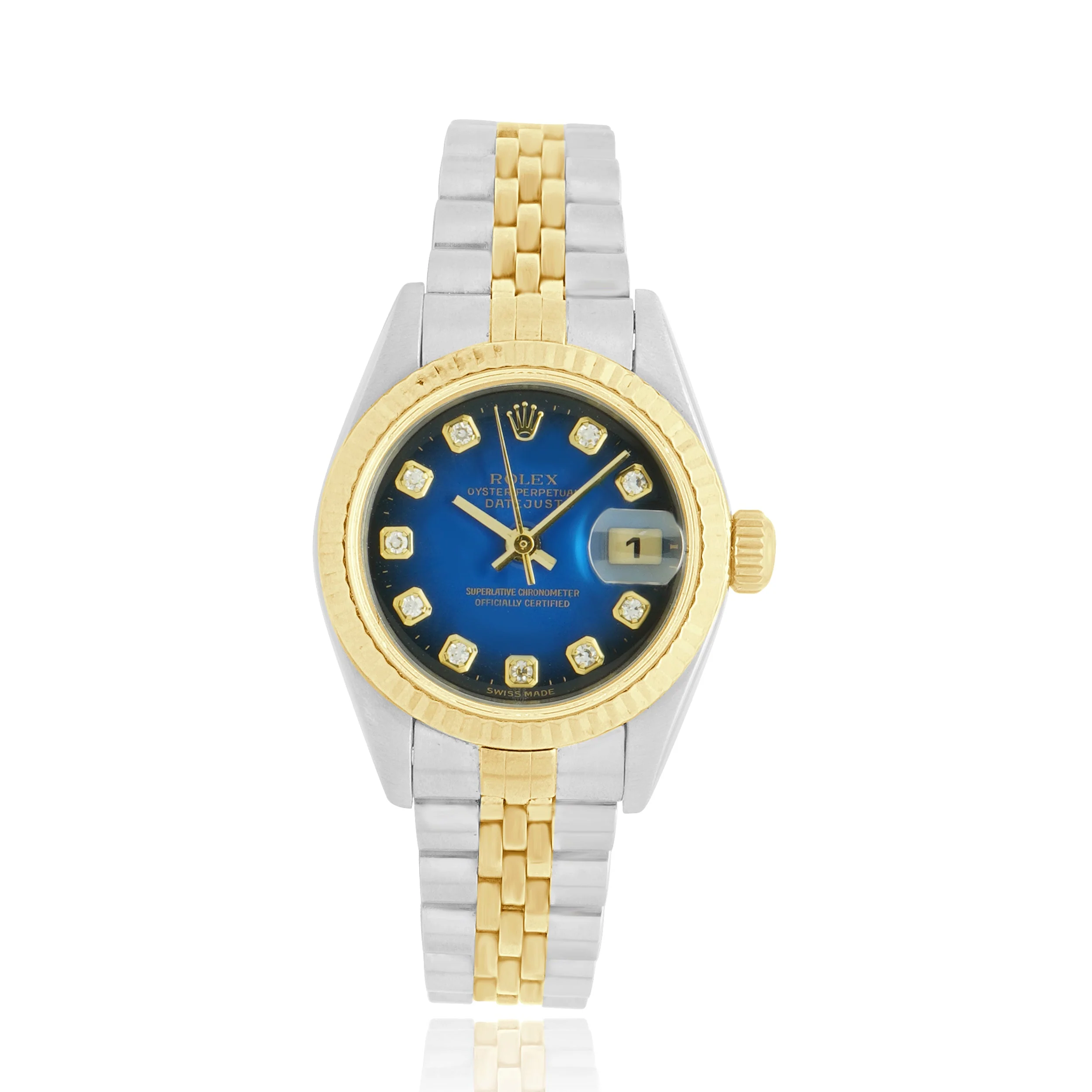 Rolex Two-Tone Stainless Steel and 18 Karat Yellow Gold Datejust 26mm