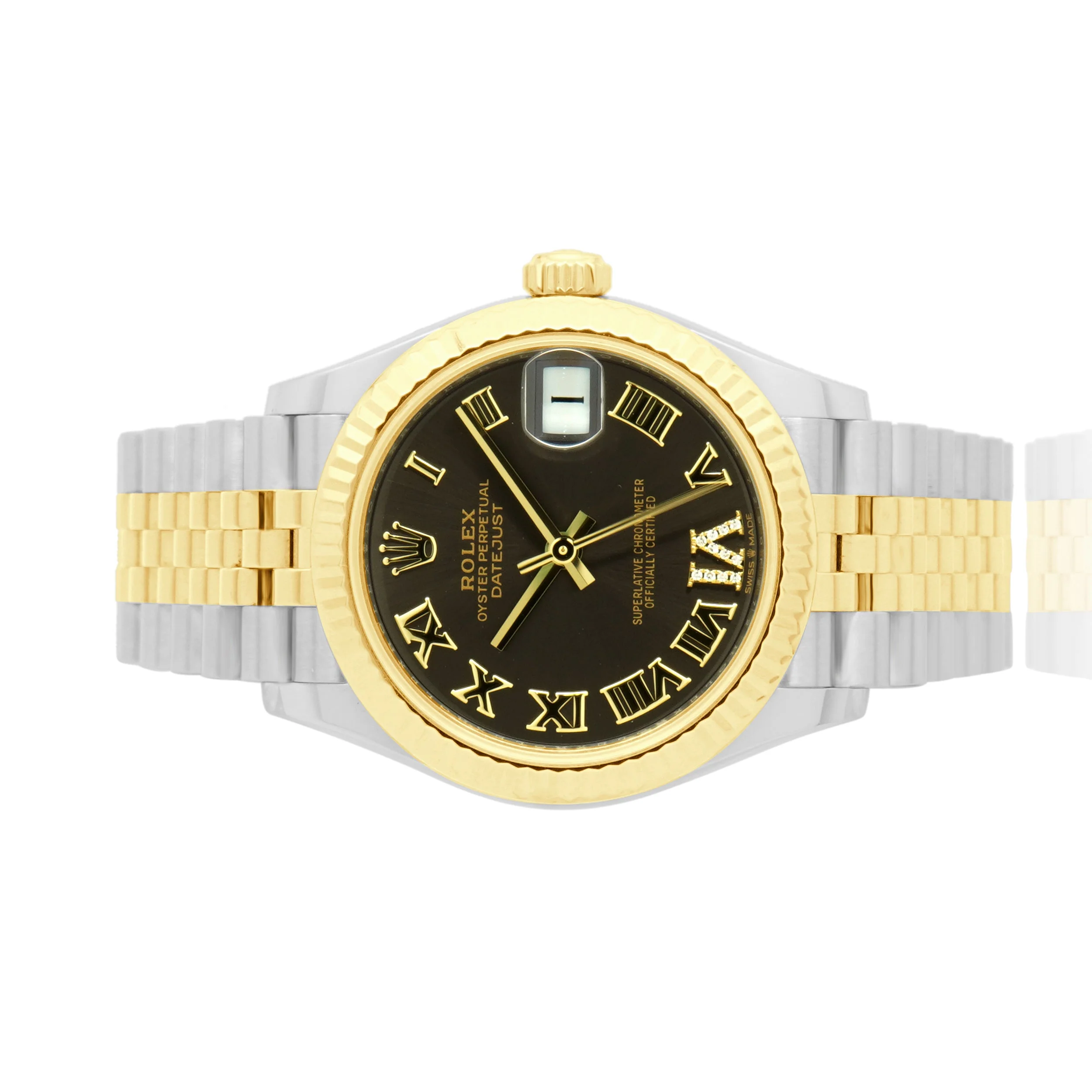 Rolex Two Tone Stainless Steel and 18 Karat Yellow Gold Datejust 31mm - Image 2