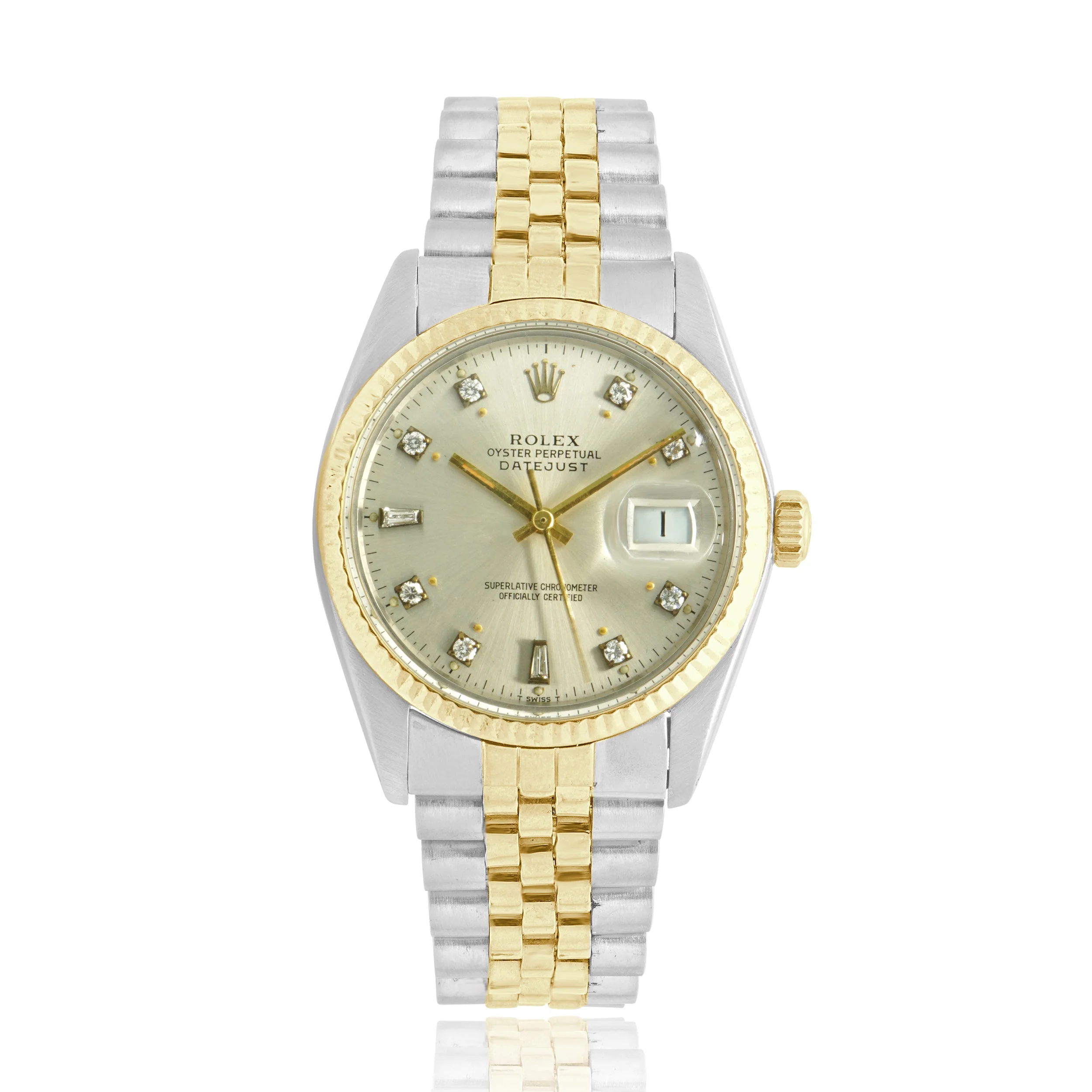 Rolex Two-Tone Stainless Steel and 18 Karat Yellow Gold Datejust 36mm