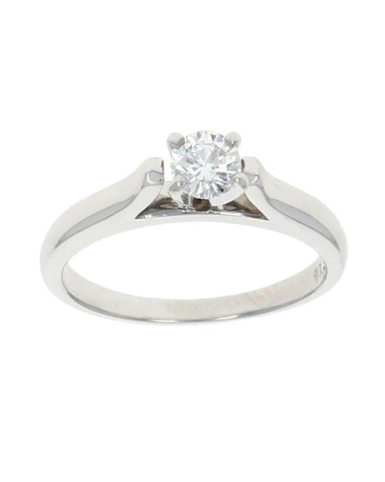 Round Diamond Solitaire Engagement Ring - Image 2