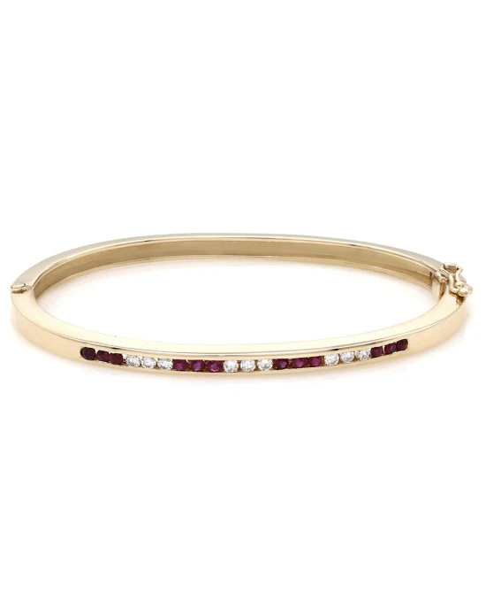 Ruby and Diamond Bracelet in Gold - Image 2