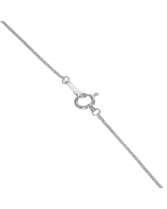 Ruby and Diamond Flower Drop Necklace - Image 2