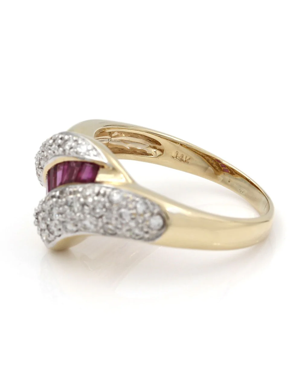 Ruby and Diamond Ring in Gold - Image 3