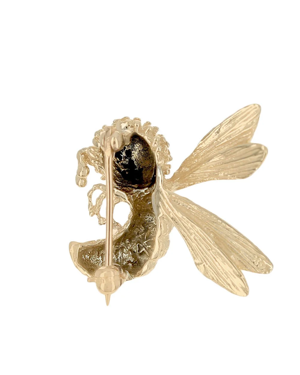 Ruby Hornet Pin in Yellow Gold - Image 2