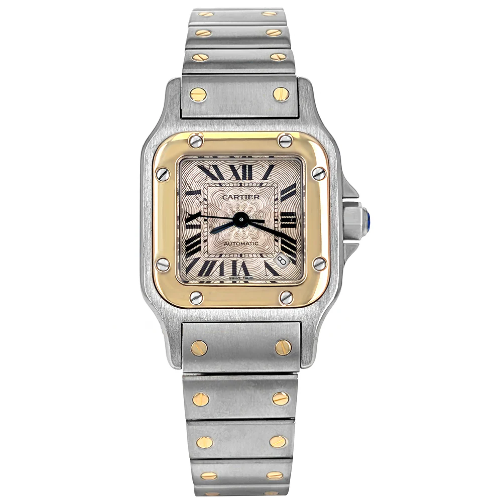Santos de Cartier Galbee 24mm Stainless Steel Yellow Gold W20057C4