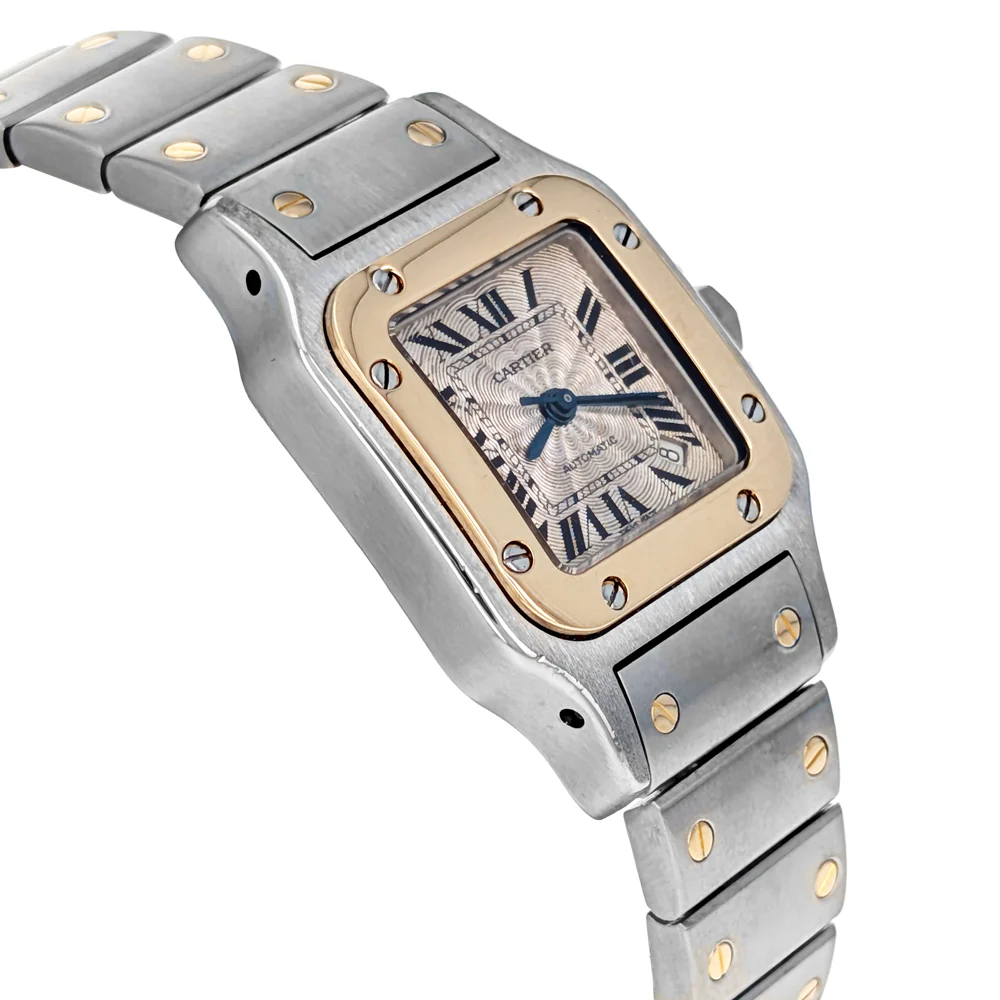 Santos de Cartier Galbee 24mm Stainless Steel Yellow Gold W20057C4 - Image 2