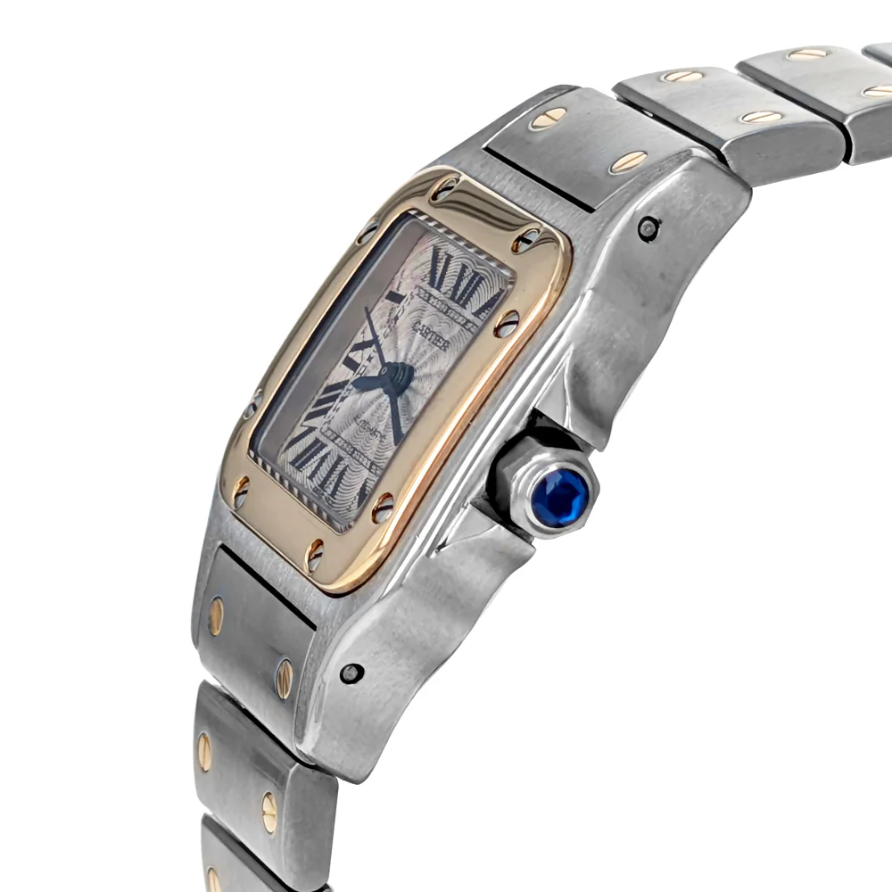 Santos de Cartier Galbee 24mm Stainless Steel Yellow Gold W20057C4 - Image 3