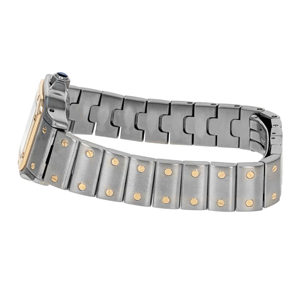 Santos de Cartier Galbee 24mm Stainless Steel Yellow Gold W20057C4 - Image 4
