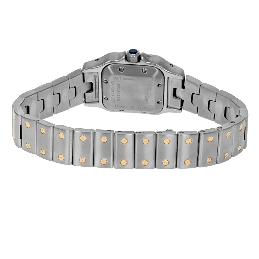 Santos de Cartier Galbee 24mm Stainless Steel Yellow Gold W20057C4 - Image 5