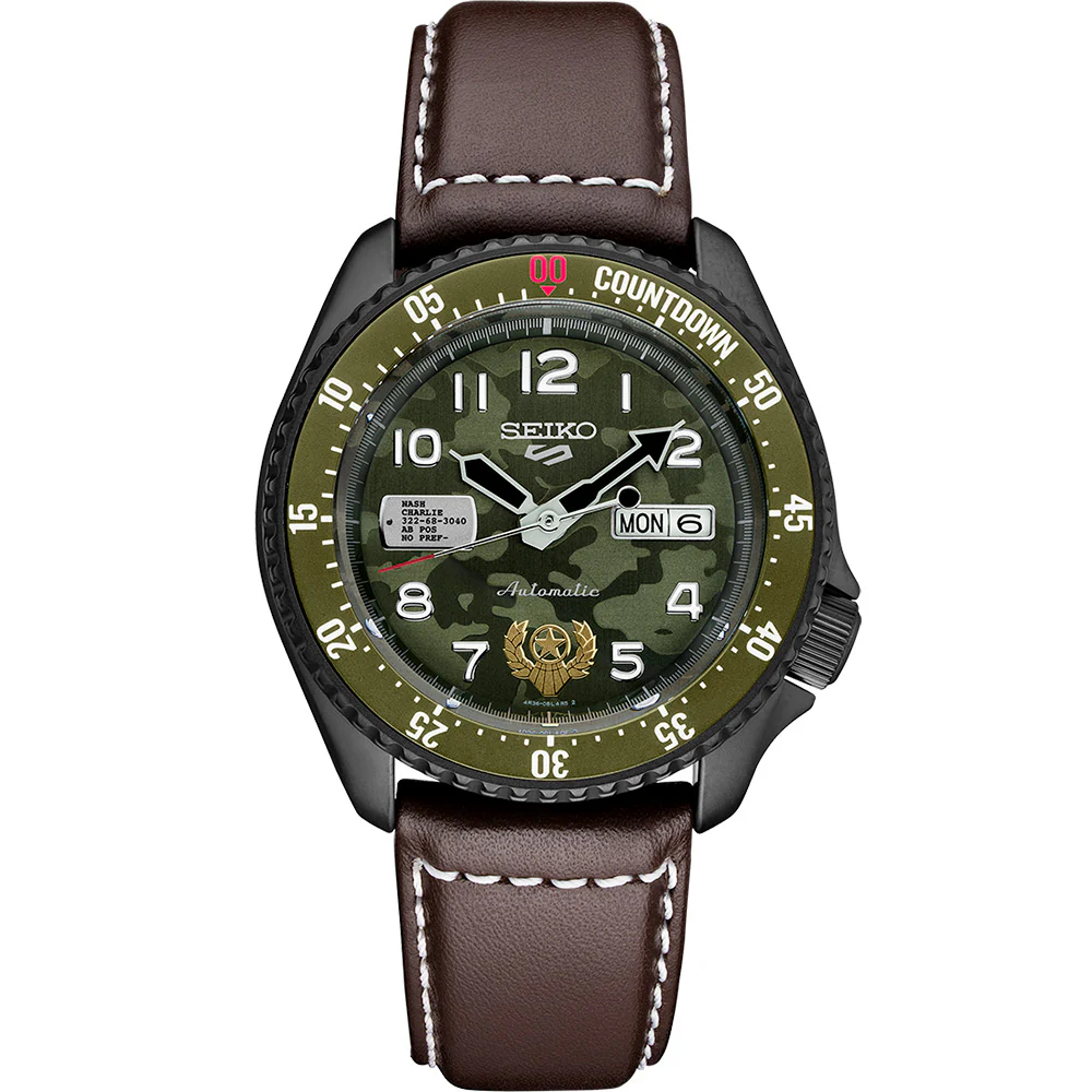 Seiko 5 Sports Street Fighter V Collaboration Guile Limited Edition SRPF21K1