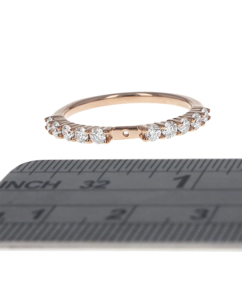 Shared Prong Diamond Semi Mount Ring - Image 3