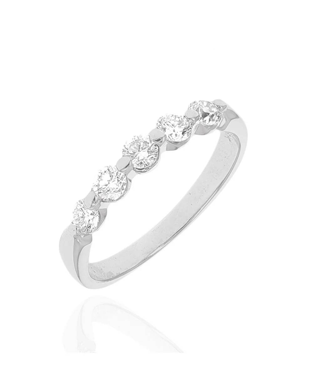 Shared Prong Round Diamond Band - Image 2