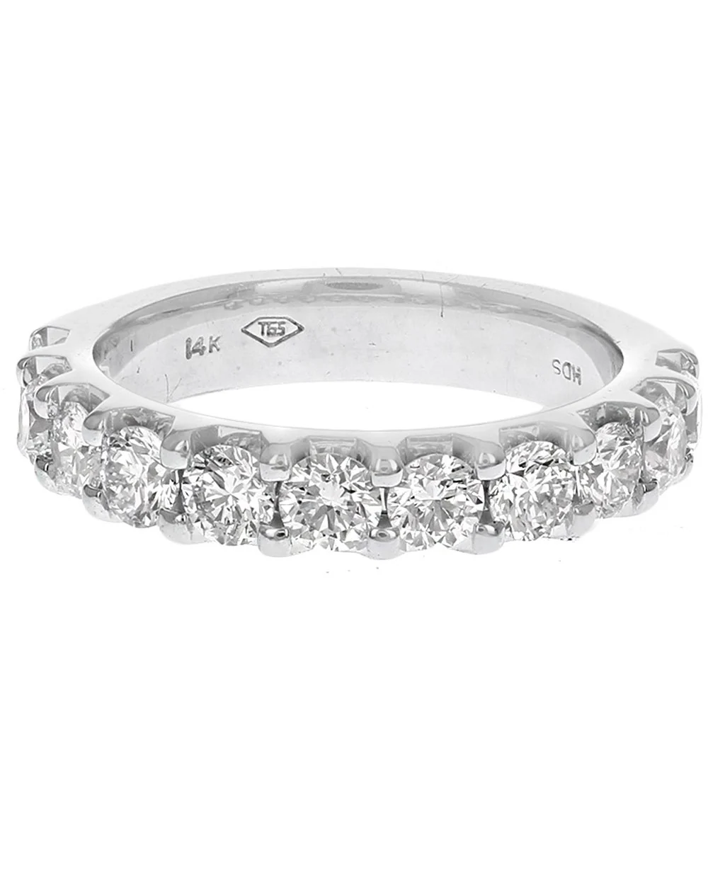 Shared Prong Round Diamond Band - Image 2