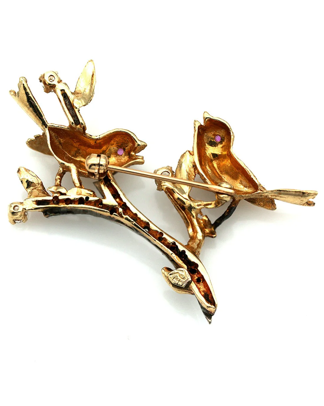 Singing Birds on a Branch Pin - Image 2