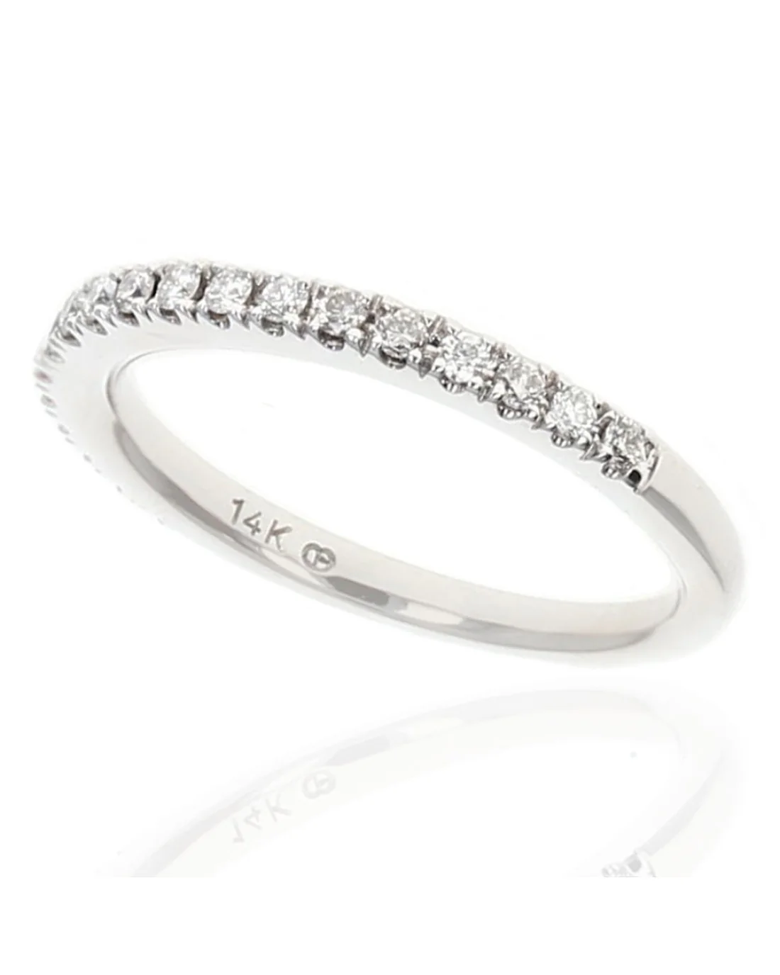 Single Row Diamond Band Ring