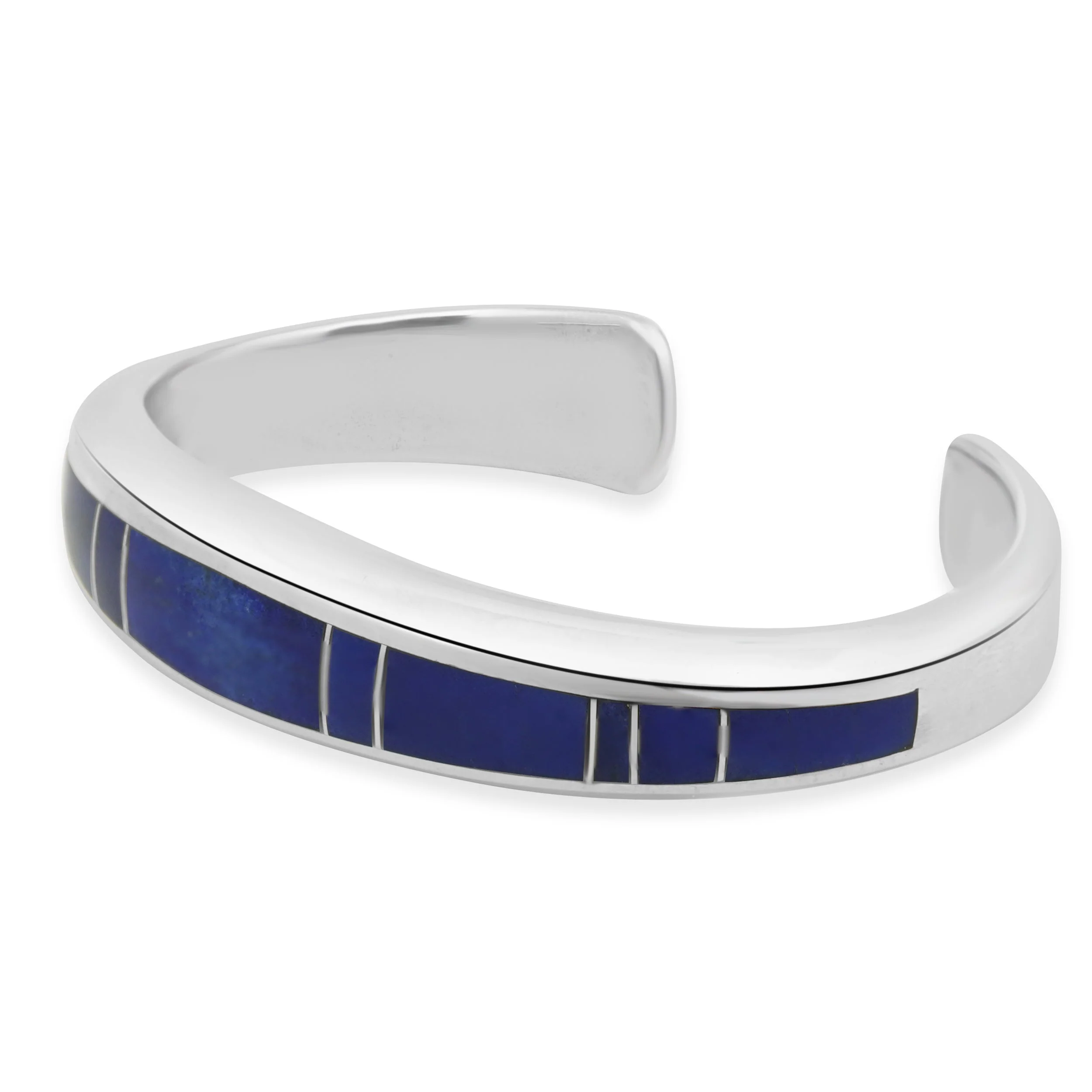 Sterling Silver Lapis Cuff Bracelet - Image 2