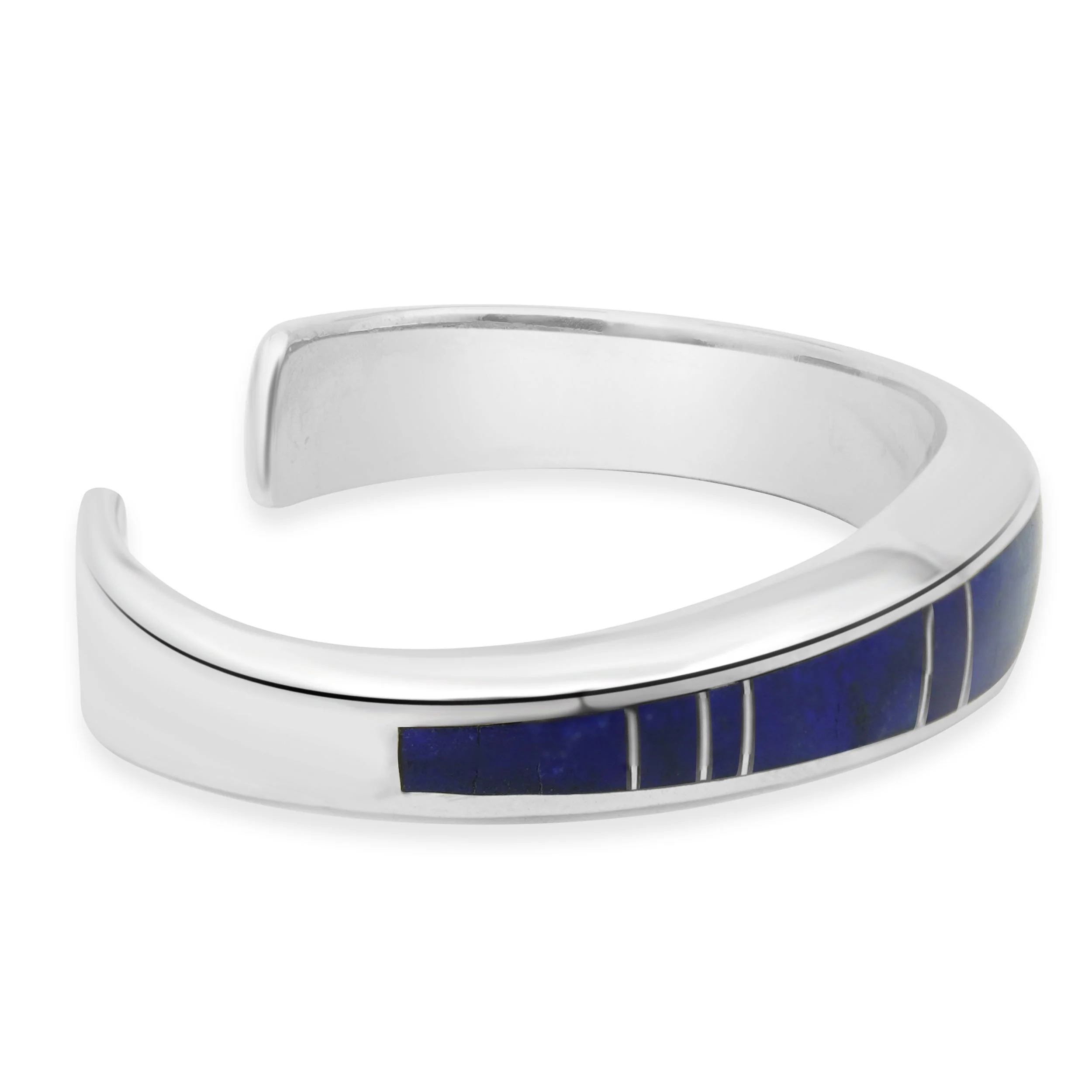 Sterling Silver Lapis Cuff Bracelet - Image 4