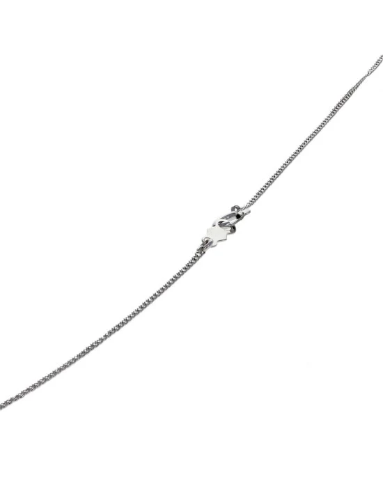 Swinging Diamond Wedding Bell Necklace in White Gold - Image 2