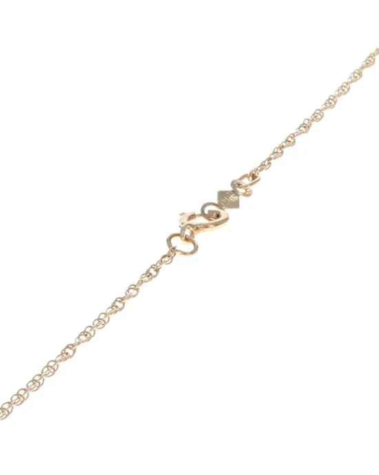 Tanzanite and Diamond Drop Necklace in Yellow Gold - Image 2