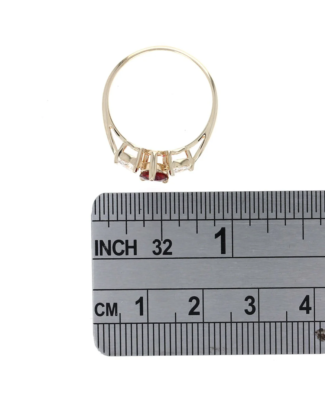 Three Stone Ruby and Diamond Ring - Image 3