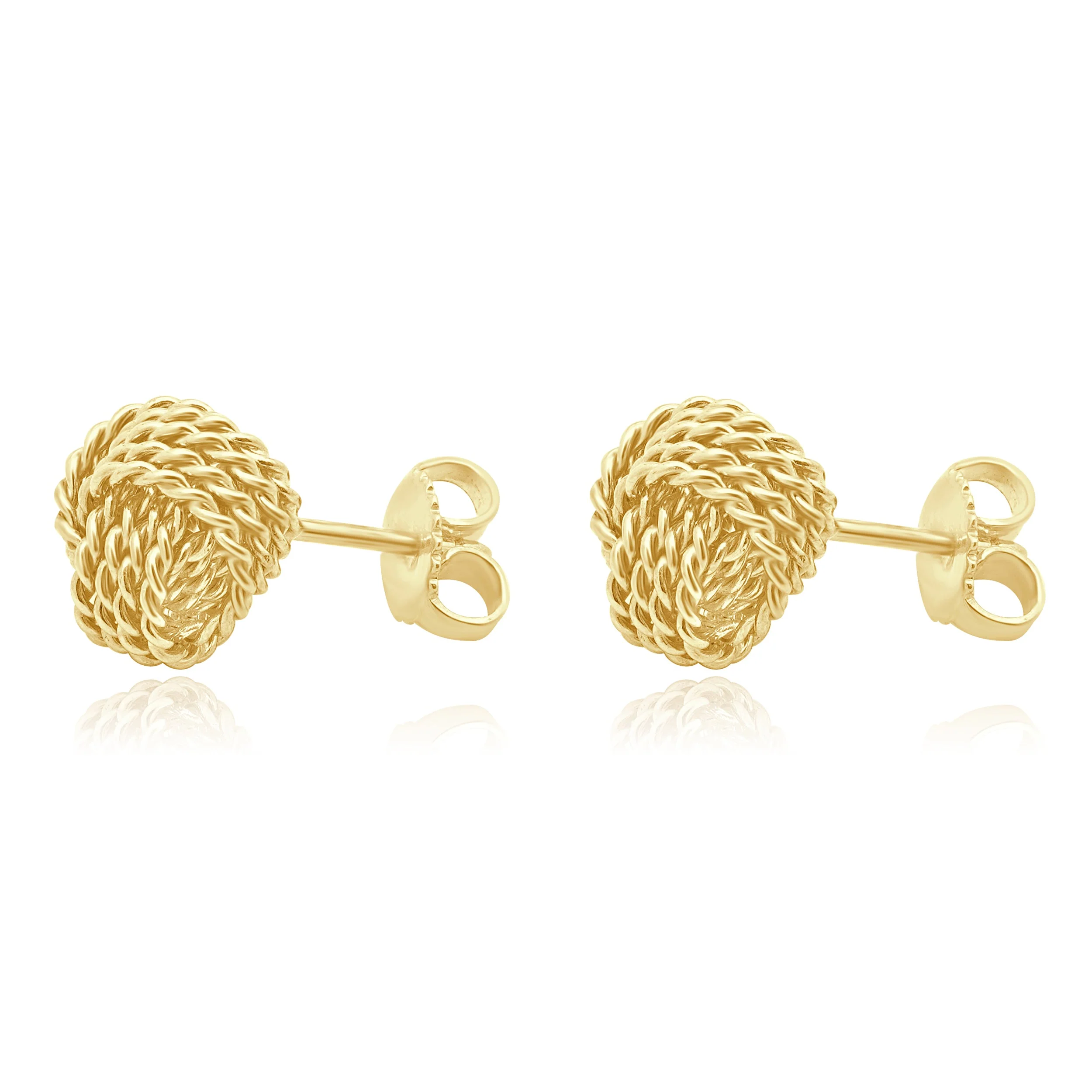Tiffany & Co. 18 Karat Yellow Gold Somerset Knot Stud Earrings - Image 2