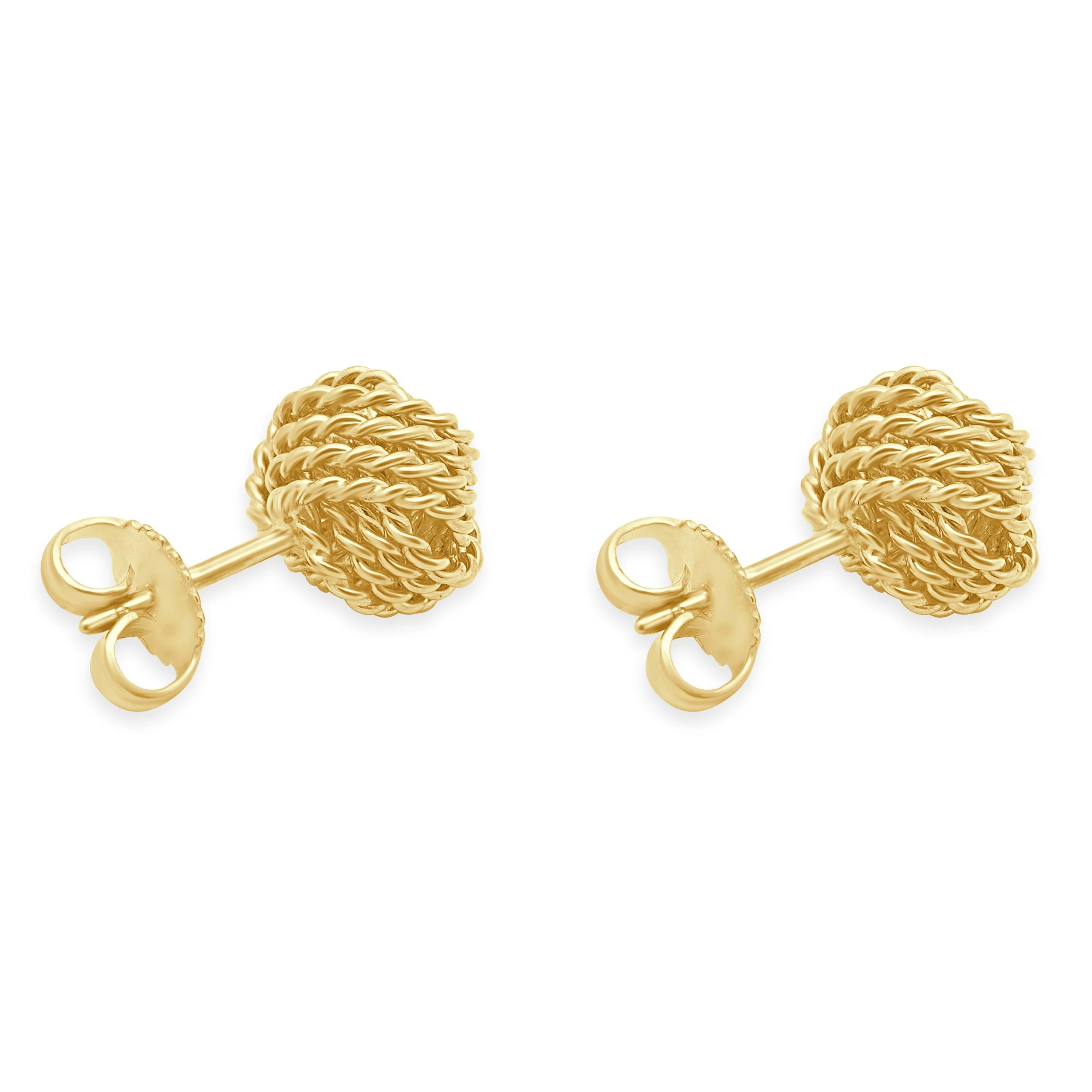 Tiffany & Co. 18 Karat Yellow Gold Somerset Knot Stud Earrings - Image 3