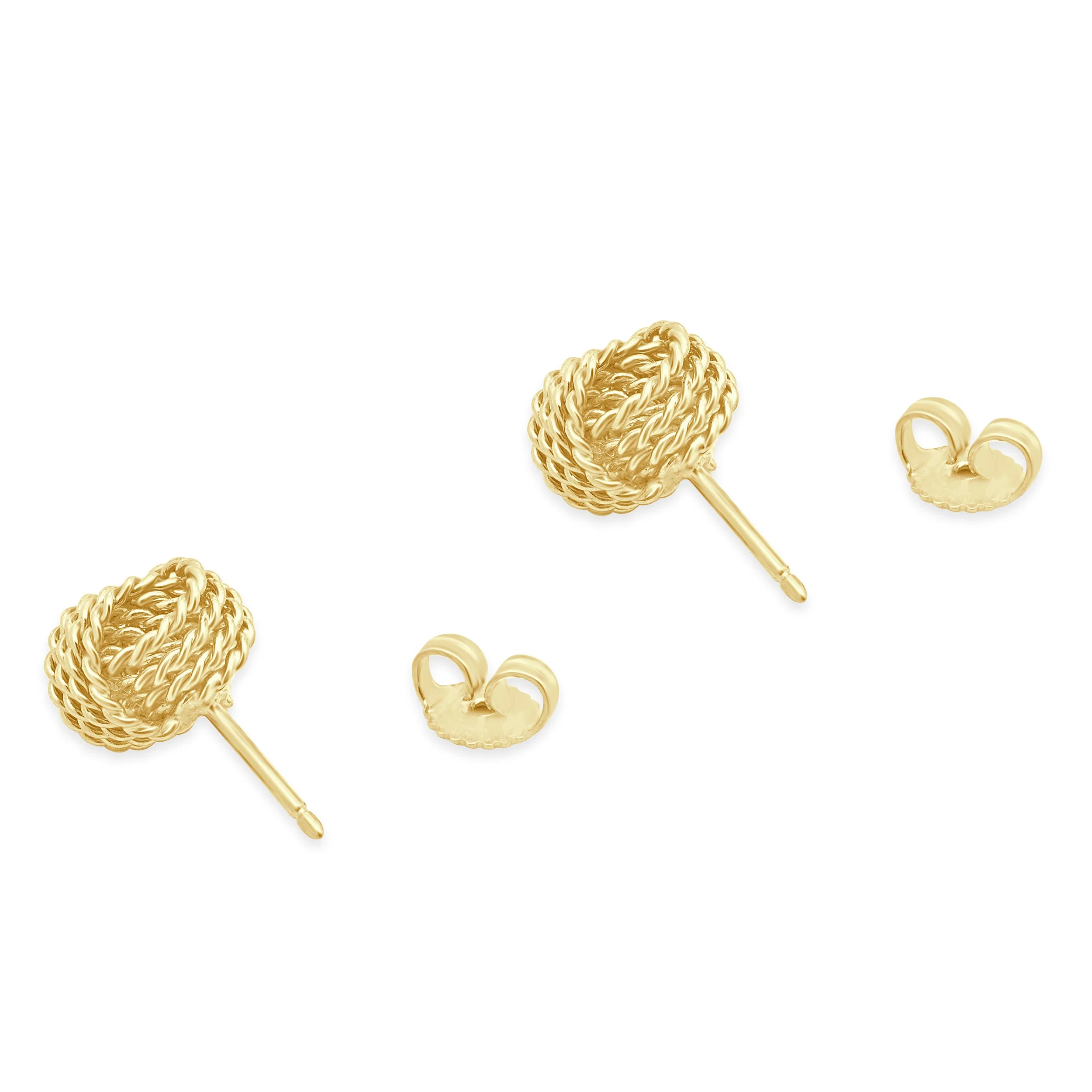 Tiffany & Co. 18 Karat Yellow Gold Somerset Knot Stud Earrings - Image 4