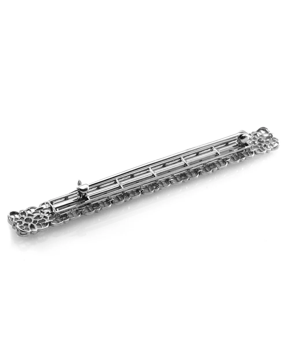 Tiffany & Co. Art Deco Diamond Bar Pin in Platinum - Image 3