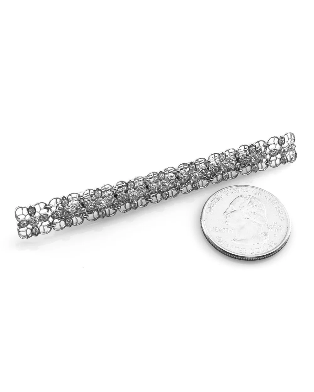 Tiffany & Co. Art Deco Diamond Bar Pin in Platinum - Image 5